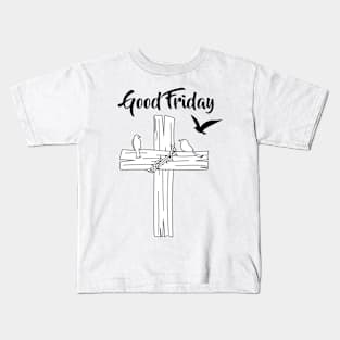 Cross With Bird Kids T-Shirt